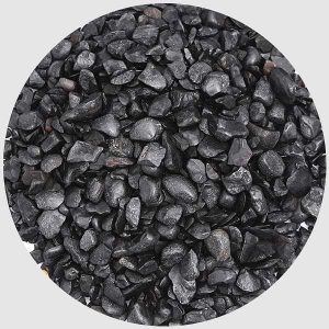 Chips Pebbles (Black, Small, Polished) - 1 kg