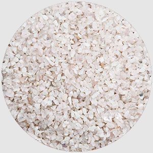 Crystal Chips Pebbles (White, Small, Polished) - 1 kg