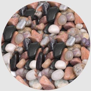 Garden Pebbles (Mix Color, Small) - 1 kg