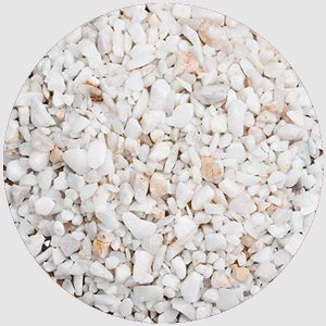 Marble Chips Pebbles (White, Small, Polished) - 1 kg