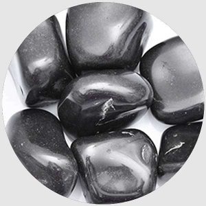 Super Granite Pebbles (Black, Big, Polished) - 2 kg