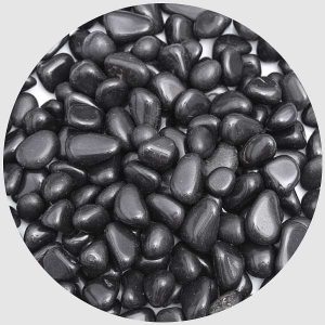 Super Granite Pebbles (Black, Rodi, Polished) - 1 kg