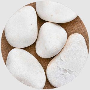Super Marble Pebbles (White, Big, Unpolished) - 2 kg